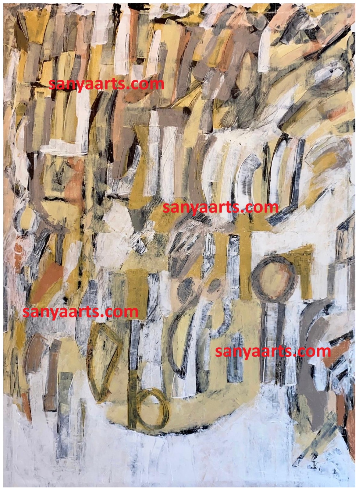 The figures are humans